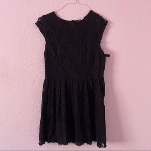 Black lace dress